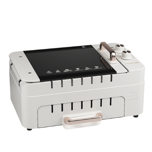 MaxGrill Multifuncional Elétrico + Kit Facas Brinde