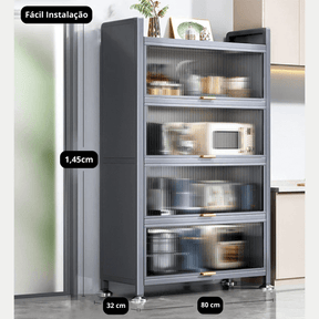 Armário Multifuncional de Aço Carbono - Compre 1 Leve 2