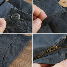 Calça Reta Masculina em Sarja [Kit 4 Unidades]