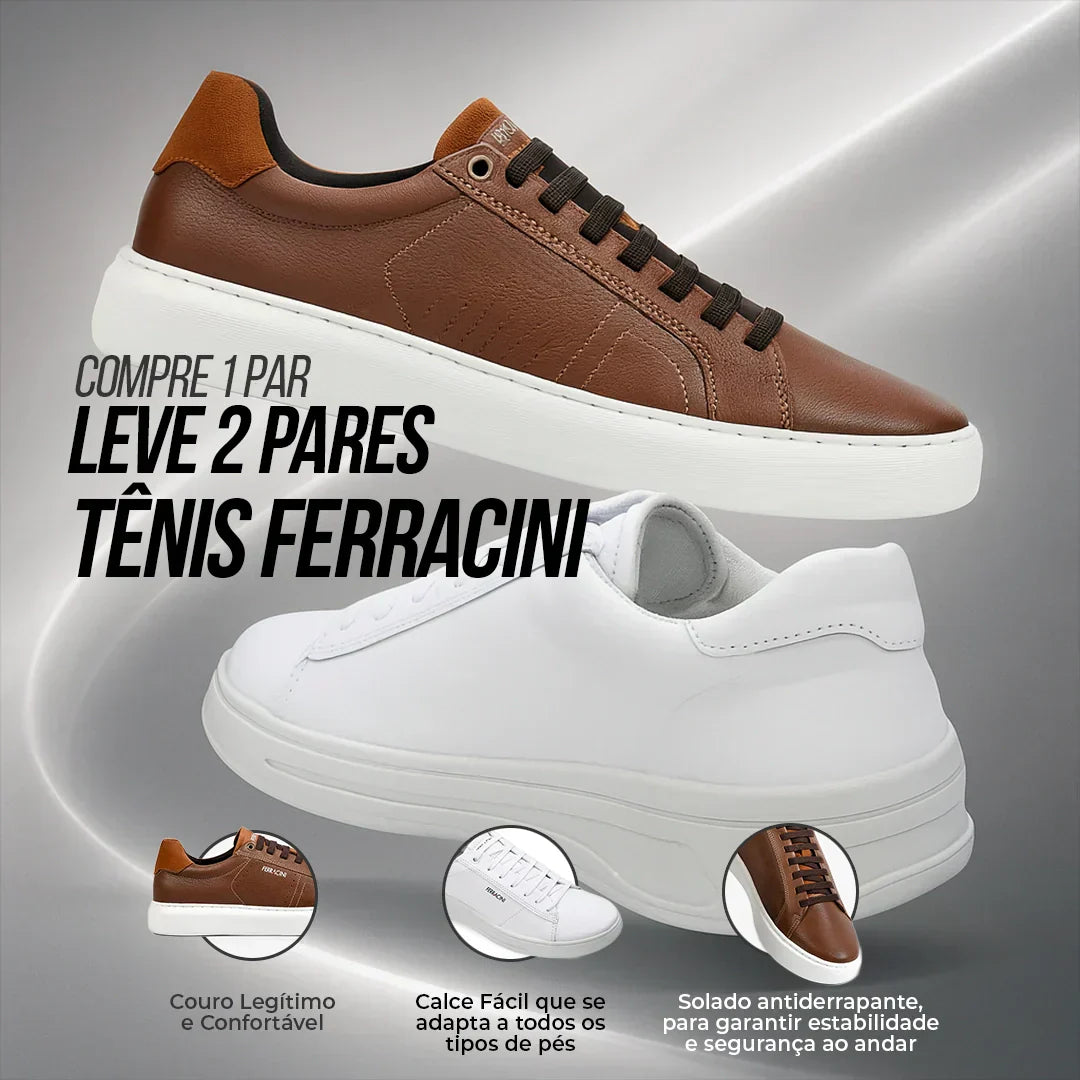 Compre 1 Leve 2 Tênis Ortopédico Ferracini 2026 - [Lançamento]