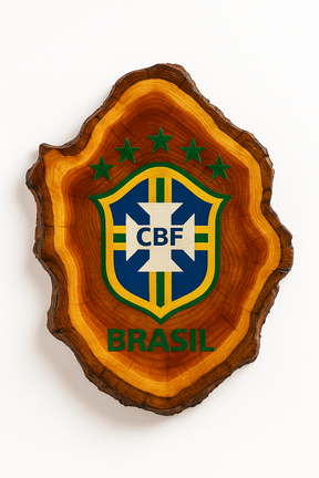 Tábua Rústica do Brasil+ Kit Churrasqueiro