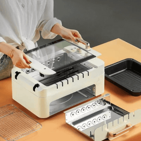 MaxGrill Multifuncional Elétrico + Kit Facas Brinde