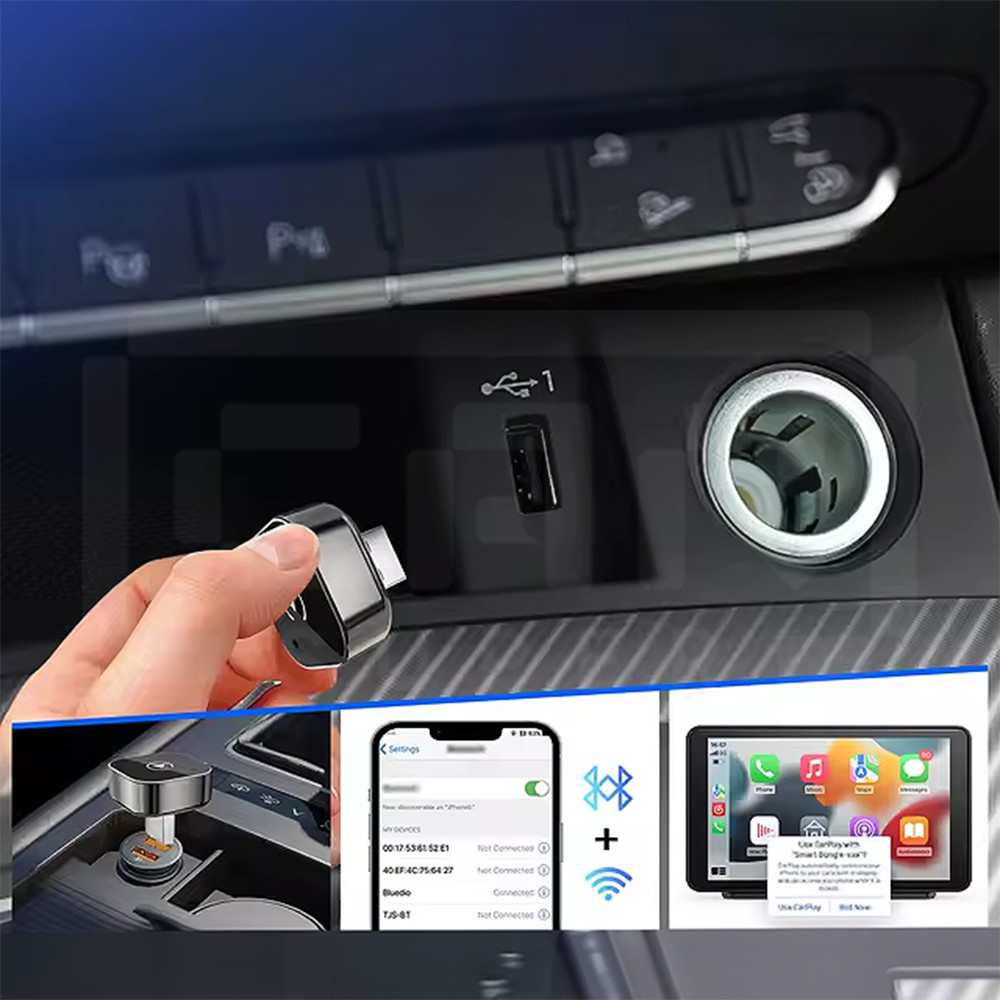 ConectPlay CarSuper™ Adaptador de Carplay/Android Auto sem Fio