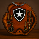 Tábua Rústica do Bota Fogo + Kit Churrasqueiro