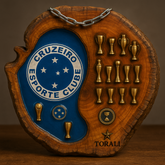 Tábua Rústica do Cruzeiro + Kit Churrasqueiro