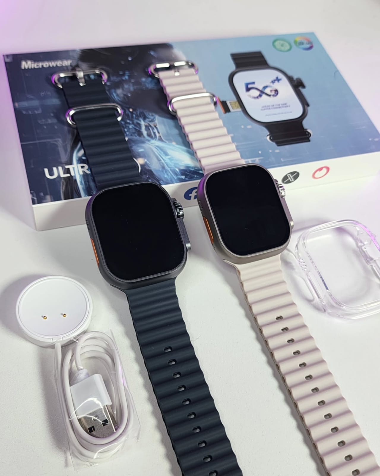 Smartwatch 4G LITE | Aprova d'água - 7 Pulseiras + Fone - NFC