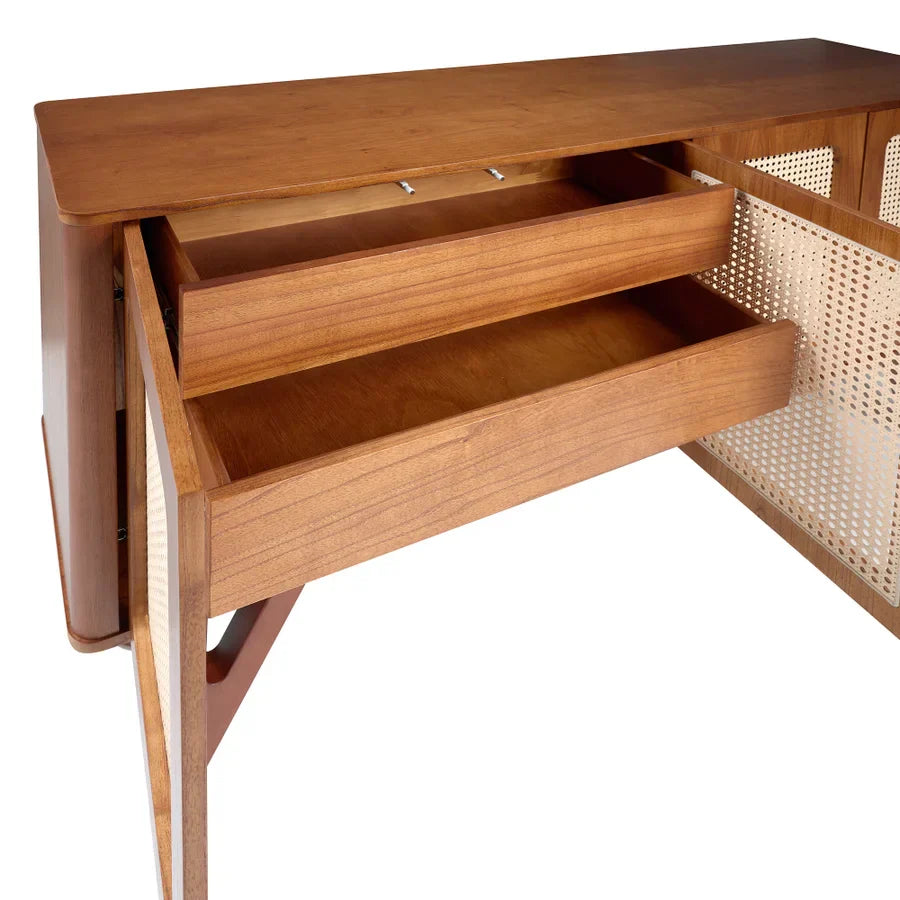 Buffet Parma com Telinha Pés em Madeira Maciça de Eucalipto