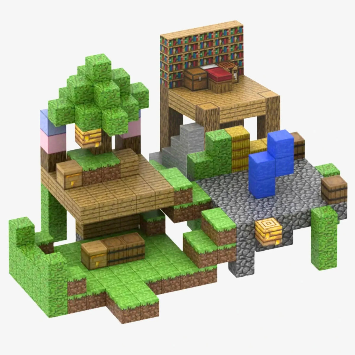 Brinquedo Blocos Magnéticos Minecraft de Construção