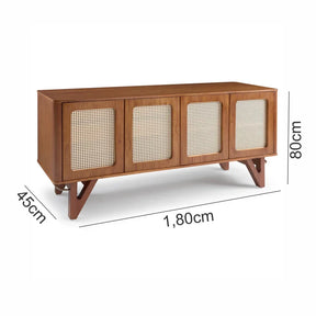 Buffet Parma com Telinha Pés em Madeira Maciça de Eucalipto