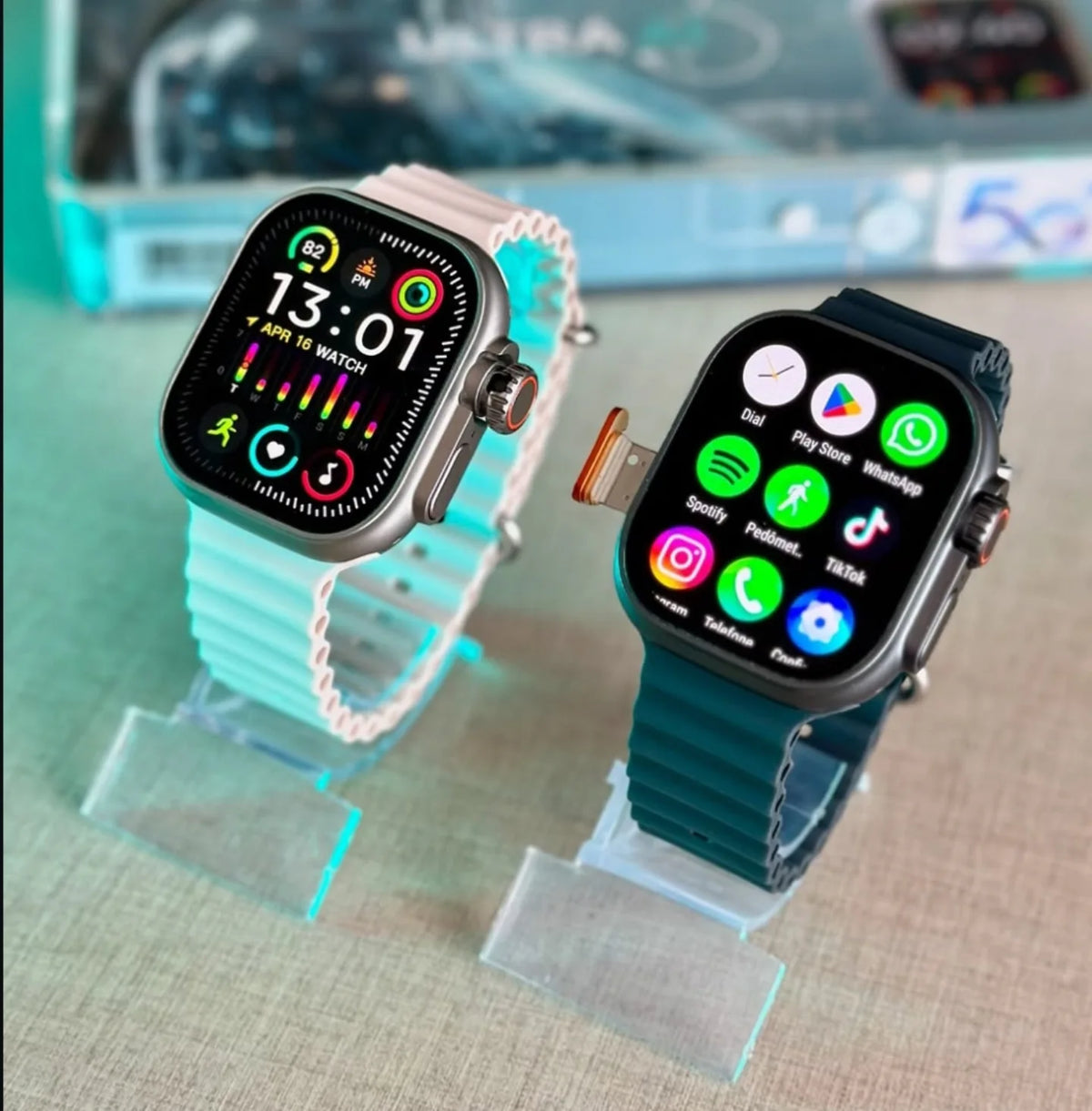 Smartwatch 4G LITE | Aprova d'água - 7 Pulseiras + Fone - NFC