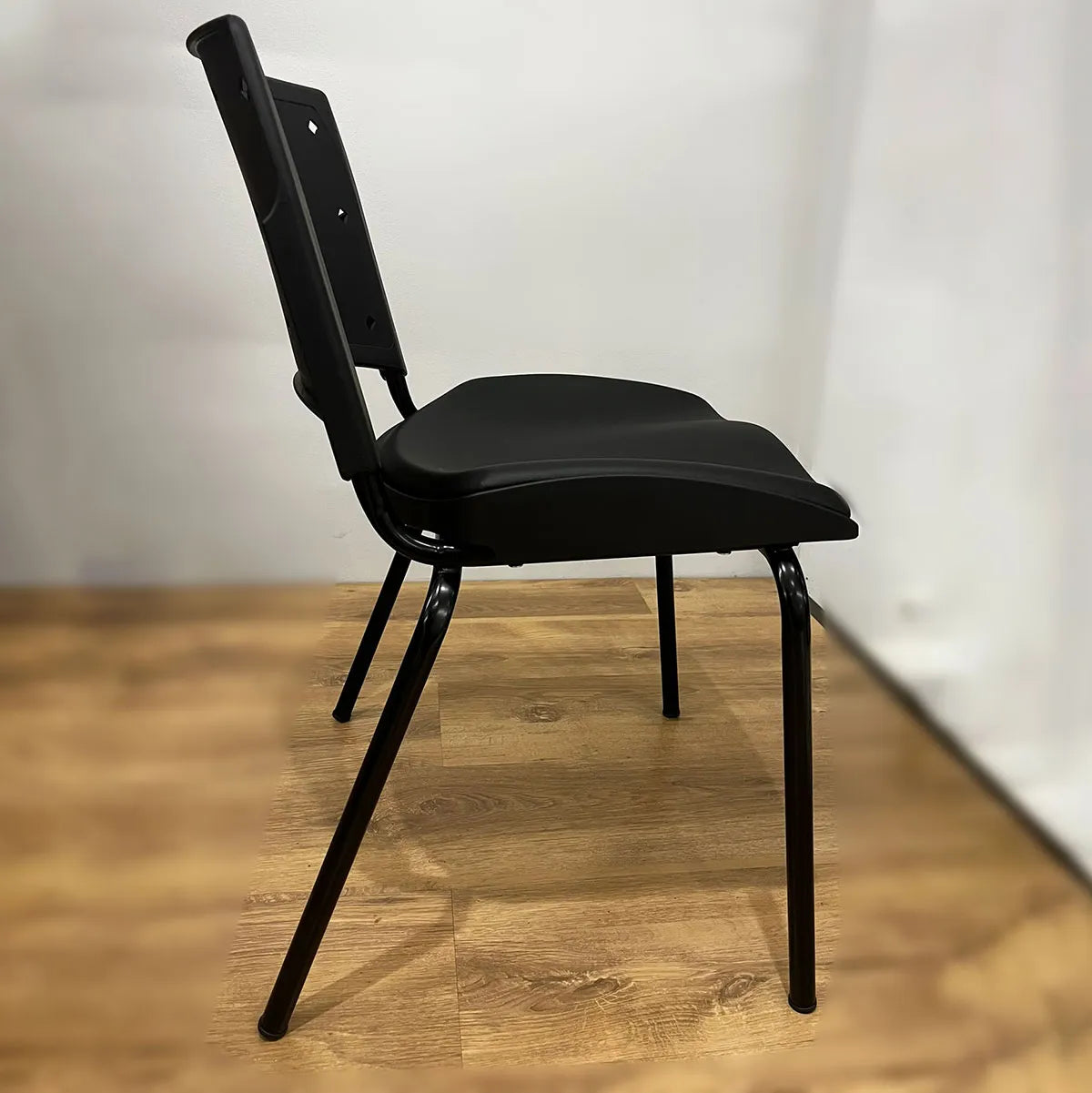 Kit com 2 Cadeiras Fixas Ergonômicas para Escritório com Assento Estofado