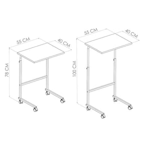 Mesa para Notebook com Rodinhas e Regulagem de Altura
